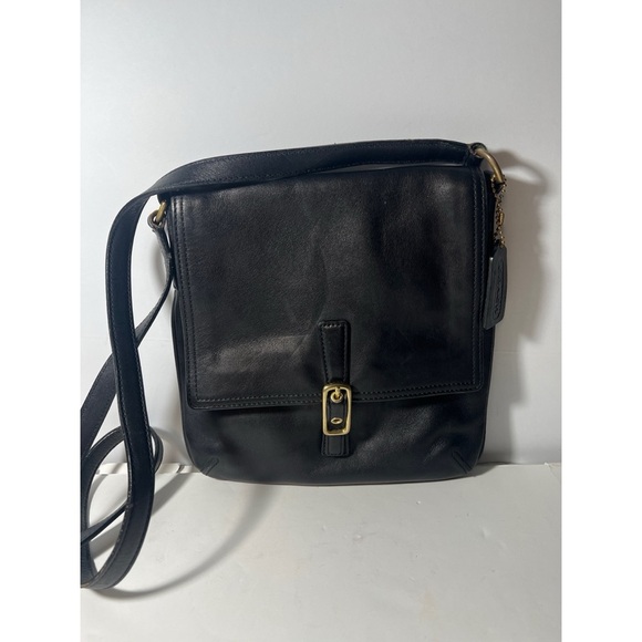 Coach Black Leather Crossbody Bag - Picture 1 of 12